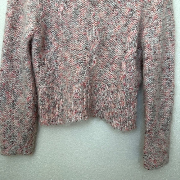 Frost Sweater Womens Size M/L  Mohair Blend Mock Neck Pullover Cropped  90s - Picture 5 of 13
